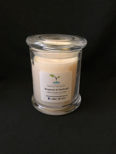 Bergamot & Patchouli medium soy candle