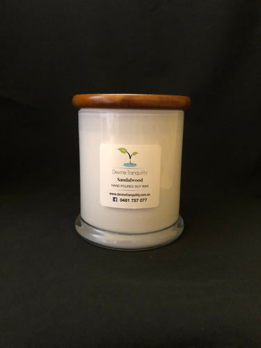 Sandalwood & Vanilla /soy/extra large/candle