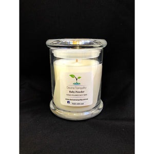 Baby powder medium soy candle