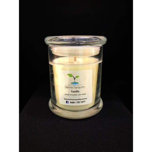 medium vanilla soy candle